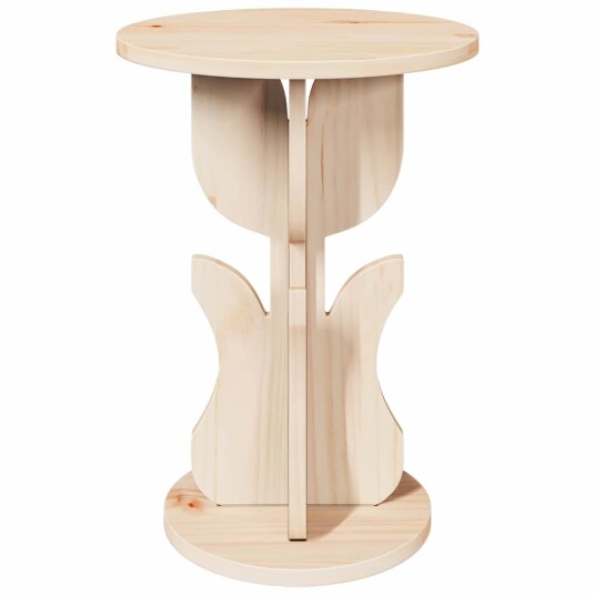 Sidetabell Naturlig 39.5 x 39.5 x 53.5 cm Massiv furu tre