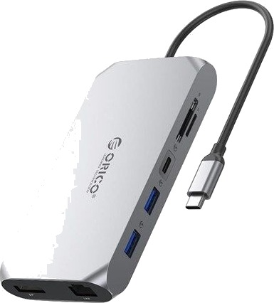 ORICO XCR-X33 12-i-1 USB-C USB 3.1 grå XCR-X33-GY-BP