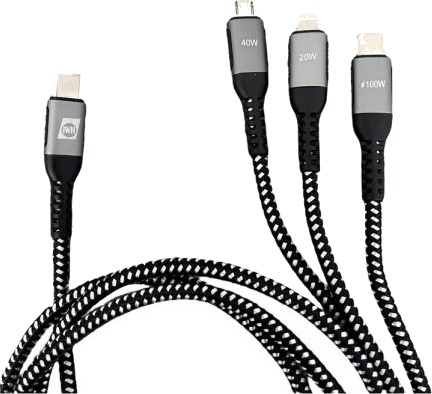 Iwh Usb Ladekabel Usb C Til Usb Micro A Hun Kontakt Apple Lightning Kontakt 1,20 M 019057