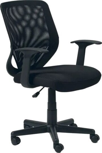 Kontorstol Mesh W92, Svart Med Armlener