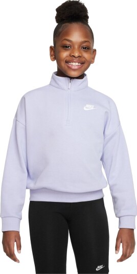 Nike Sportswear Club Half Zip Sweatshirt Barn Lilla 122 - 128