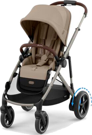 Cybex e-Gazelle S Søskenvogn Almond Beige/Taupe