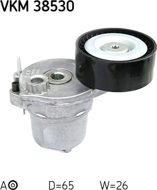 Strammehjul kilerem SKF VKM 38530