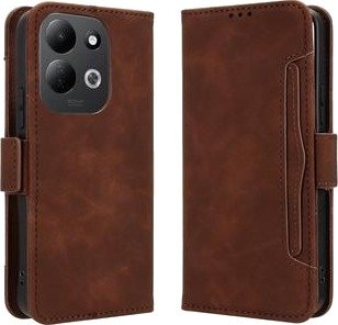 Xiaomi Redmi 17 5G/4G Kortholder Lommebokveske - brun