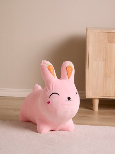 Cloudberry Castle Kanin Hoppedyr Med Plysjtrekk Rosa