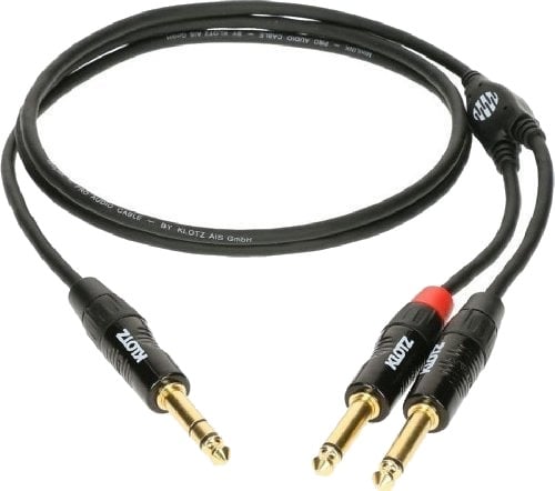 Klotz Jack 6,3 Mm Jack 6,3 Mm X2 Kabel 3M Sort
