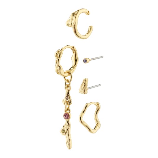 Pilgrim IRENE øredobber og cuff 5 i 1 sett gullbelagt Pilgrim IRENE øredobber og cuff 5 i 1 sett gullbelagt