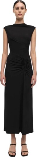 Simkhai Acacia s/l midi dress M sort dame Simkhai Acacia s/l midi dress M sort dame