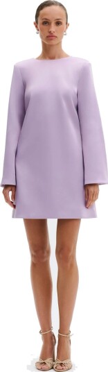 Malina Elna Bow Detailed Mini Dress Purple 36 Malina Elna Bow Detailed Mini Dress Purple 36