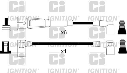 Tennplugg kabelsett QUINTON HAZELL XC1042