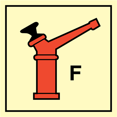 Jo Safety Fixed fireextinguishing bottle F IMO Fire Control sign 10414 Jo Safety Fixed fireextinguishing bottle F IMO Fire Control sign 10414