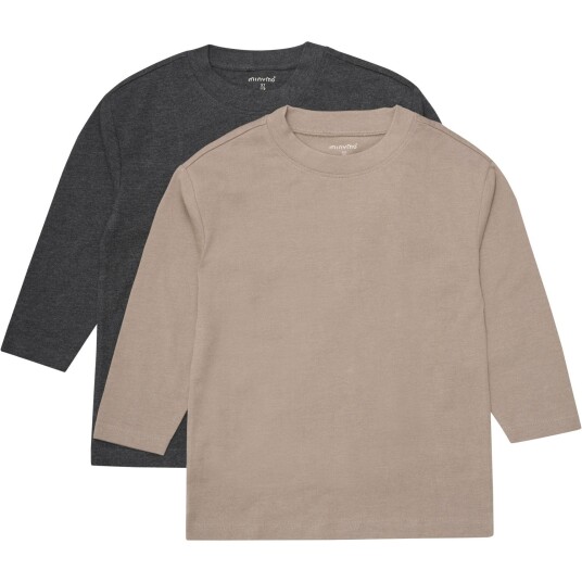 Minymo Fossil Bluse Loose Fit 2-pakning 122