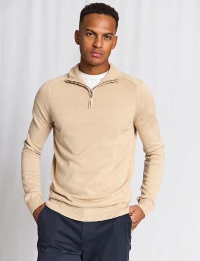 Bruun & Stengade Bs Ilario Regular Fit Knitwear Beige XXL