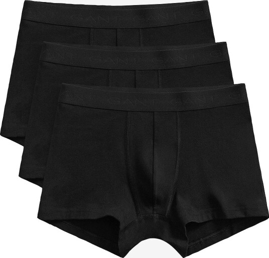 Gant Trunk 3 Pack Tonal Waistband Svart