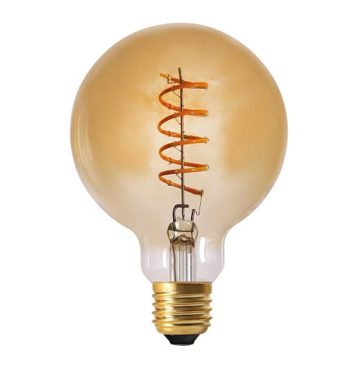 PR Home LED-pære E27 Rav 95mm 2000K 3W