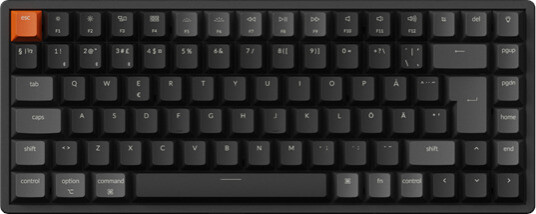 Keychron K2 V3 RGB Trådløst Gamingtastatur med Super Red Bryter Nordisk Keychron K2 V3 RGB Trådløst Gamingtastatur med Super Red Bryter Nordisk