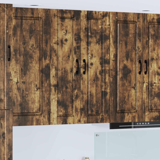  Kjøkkenskap med hylle Røkt eik 30 x 31 x 100 cm Konstruert tre