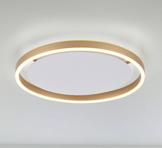 JUST LIGHT. GmbH LED-taklampe Ritus, dimbar, Bronse / messing, Stue / spisestue, Aluminium, Moderne