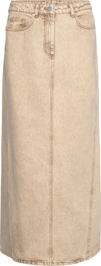 REMAIN Birger Christensen Maxi Denim Skirt Beige 34