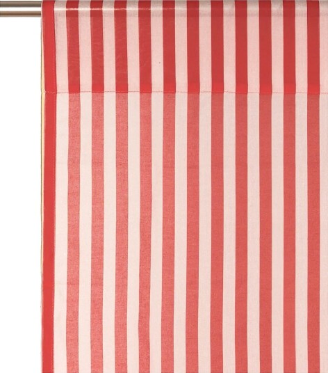 NOBODINOZ Sheer Coton Voile Curtain Wendy Red x 280