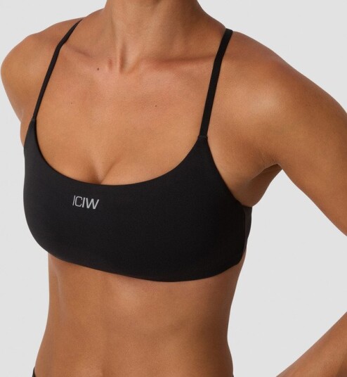 ICANIWILL Luxe Sports BH med Tynne Stropper Svart Large