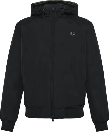 Fred Perry Hooded Brentham Jacket   Black   XL