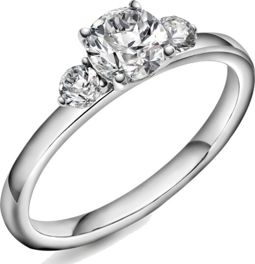 Gems By Gulldia Princess LAB diamantring i 585 hvitt gull 0,95 ct