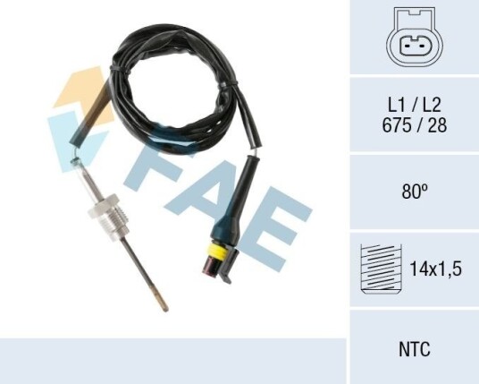 Sensor, eksostemperatur FAE 68609