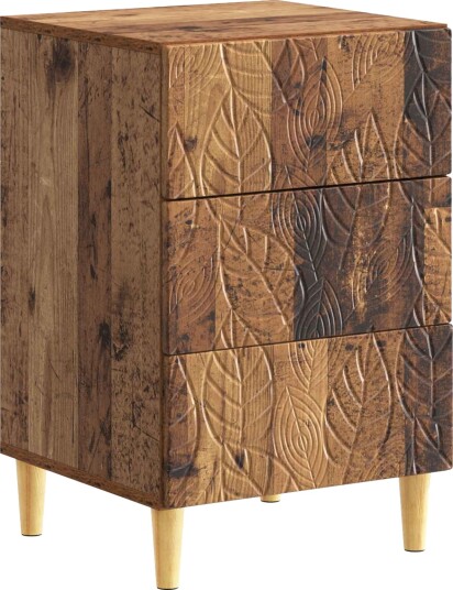  Nattbord Gammelt tre 43 x 39,5 x 66,5 cm Konstruert tre