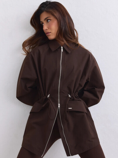 aim´n Waterproof Zip Jacket - Brown - XS