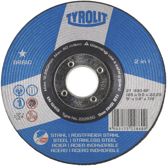 Skrubbskive Basic 27C ø150Ã4 A30Q-BF
