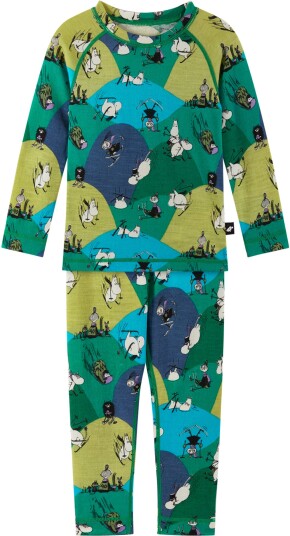 Reima Mummitrollet Trivsam Superundertøy Enchanted Green 86 Reima Mummitrollet Trivsam Superundertøy Enchanted Green 86