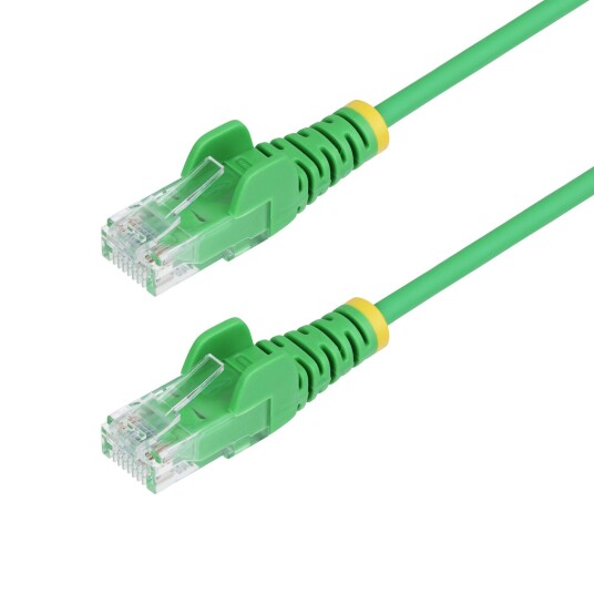 StarTech 50cm Green Slim CAT6 Ethernet Cable Snagless RJ45 LSZH 28AWG Pure Bare Copper Network Patch Cable/Cord
