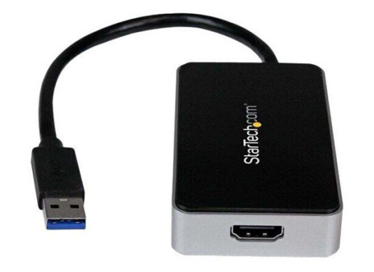 StarTech.com USB 3.0 to HDMI External Video Card Adapter with 1-Port USB Hub ekstern videoadapter