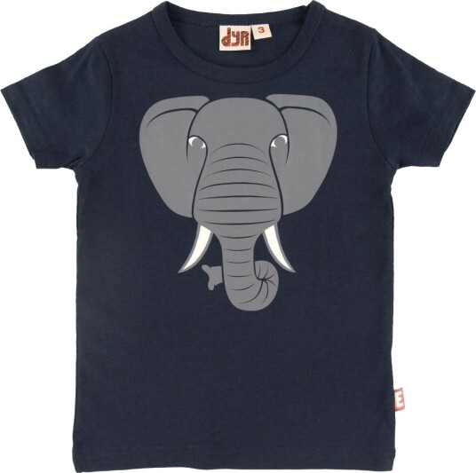 DYR Cph T skjorte Dyreprimat Navy m. Elefant DYR 3 år 98 T skjorte Blå