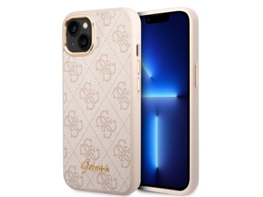 Guess Iphone 14 Plus Deksel 4g Logo Rosa