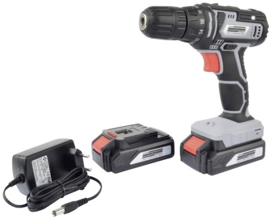 Brüder Mannesmann Batteridrevet Drill 20v Inkl. 2 batterier Brüder Mannesmann Batteridrevet Drill 20v Inkl. 2 batterier
