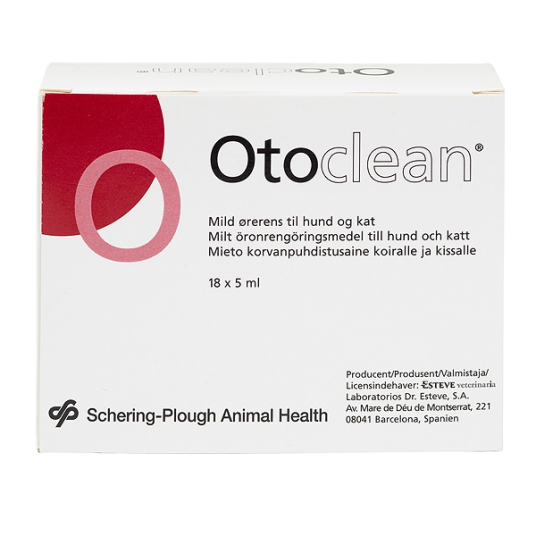 Otoclean Mild ørerens med 18 Endo-pipetter á 5 ml for hund Otoclean Mild ørerens med 18 Endo-pipetter á 5 ml for hund