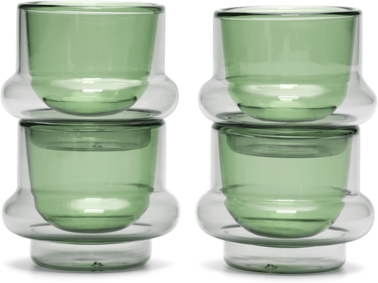 Tom Dixon Bump espressokopp 5 cl 4 pakning Green