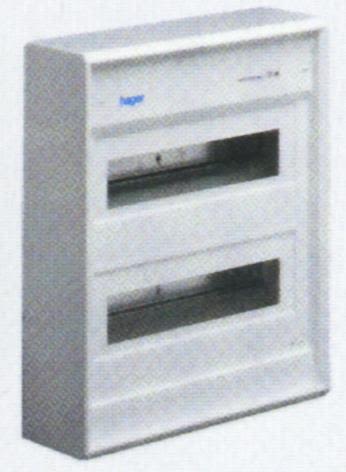 Hager VA24N Kapsling Med Dør IP30 2x12 Moduler Elfordeling & Strømforsyning