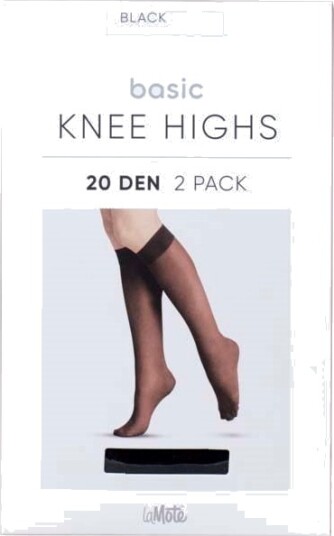 Pierre Robert LaMote Basic Knee Highs 20 DEN X2 Black 36 41
