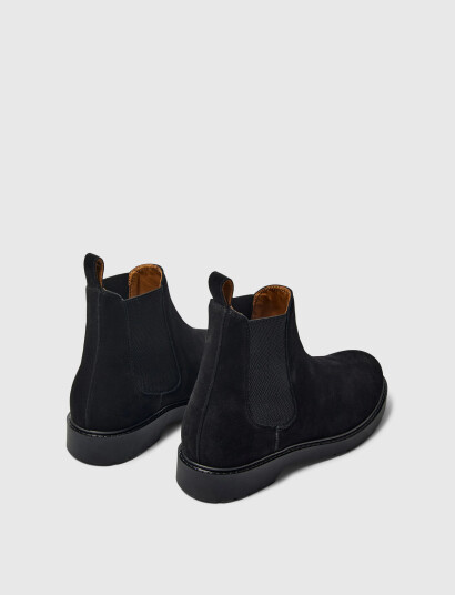 Selected Slhtim Suede Chelsea Boot B - Black - 45 Selected Slhtim Suede Chelsea Boot B - Black - 45
