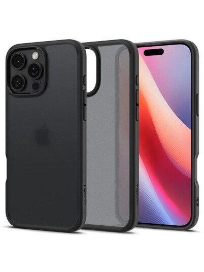 Spigen Ultra Hybrid Mobildeksel iPhone 16 Pro Frostsvart
