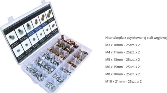 Silver Seal Whisky Company Sølve Nittemuttere Nitonakretki M3 M10 300 Stk Silver