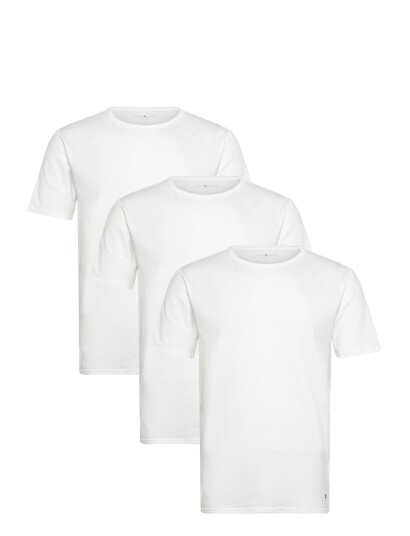 Tommy Hilfiger Stretch Cn Tee Ss 3Pack   White   M
