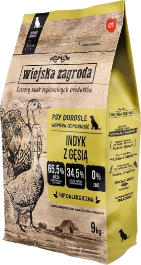 Wiejska Zagroda Country Of The Farm & Gås M Tørrfôr Til Hund Kalkun 9 kg