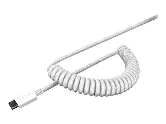 Razer - Tastehettesett - Merkurhvit - Med Matching Coiled Cable