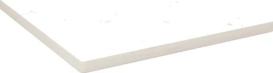 Bordplate hvit 50x50x2,5 cm heltre furu rektangulær