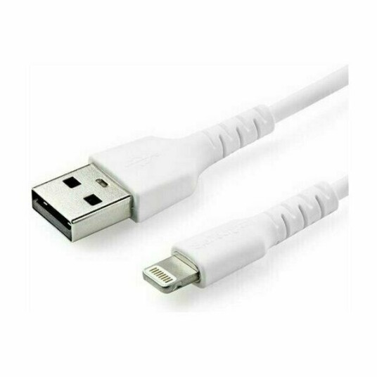 StarTech.com 6.6 ft 2m USB to Lightning Cable - Apple MFi Certified - White - Lightning cable - Lightning / USB - 2 m