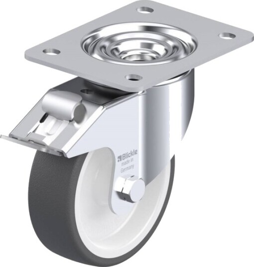 Blickle 567180 Lk-Poth 125G-3-Fi Styrehjul Med Brems, Hjuldiameter 125 Mm, Bæreevne (Maks.) 350 Kg, 1 Stk Blickle 567180 Lk-Poth 125G-3-Fi Styrehjul Med Brems, Hjuldiameter 125 Mm, Bæreevne (Maks.) 350 Kg, 1 Stk